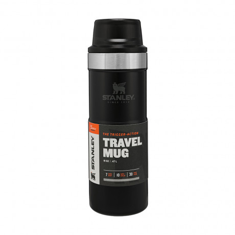 Термокружка Stanley Classic Trigger-Action Travel Mug 0.47 л Matte Black Термокружка Stanley Classic Trigger-Action Travel Mug 0.47 л Matte Black
