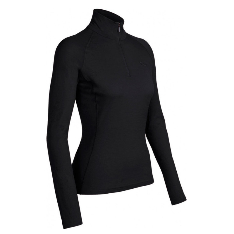 Термокофта жен. Icebreaker 200 Chakra Zip Women Black M