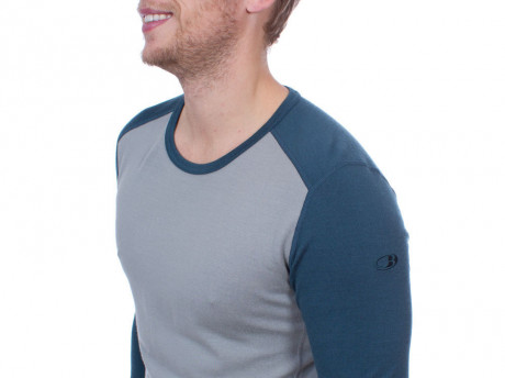 Термокофта муж. Icebreaker 260 Tech Long Sleeve Crewe Men Drift/Harmony S Термокофта муж. Icebreaker 260 Tech Long Sleeve Crewe Men Drift/Harmony S