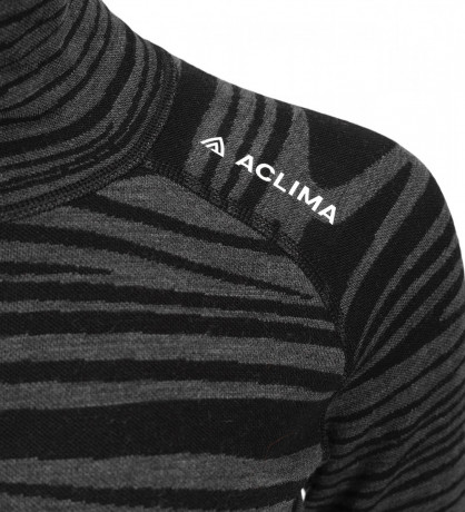 Термокофта жен. Aclima WarmWool 200 Roll Neck W's Black Motion M