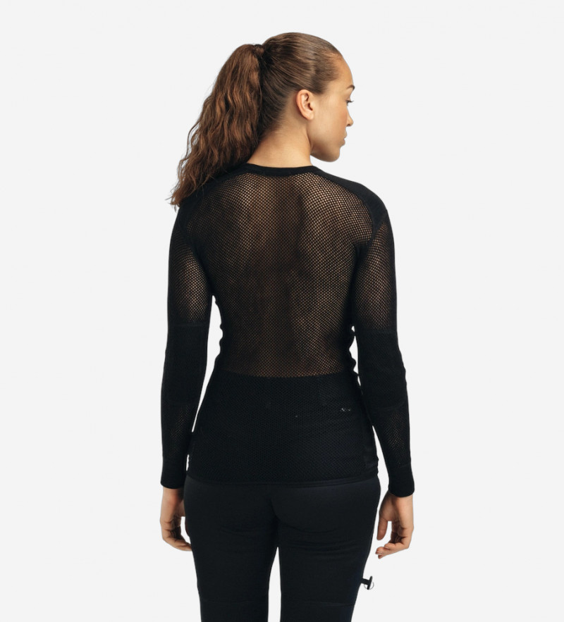 Термокофта жін. Aclima WoolNet 120 Crew Neck W's Jet Black XS