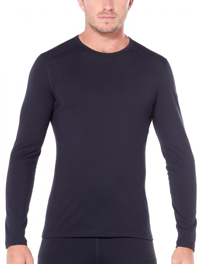 Термокофта муж. Icebreaker 200 Oasis Long Sleeve Crewe Men Black M