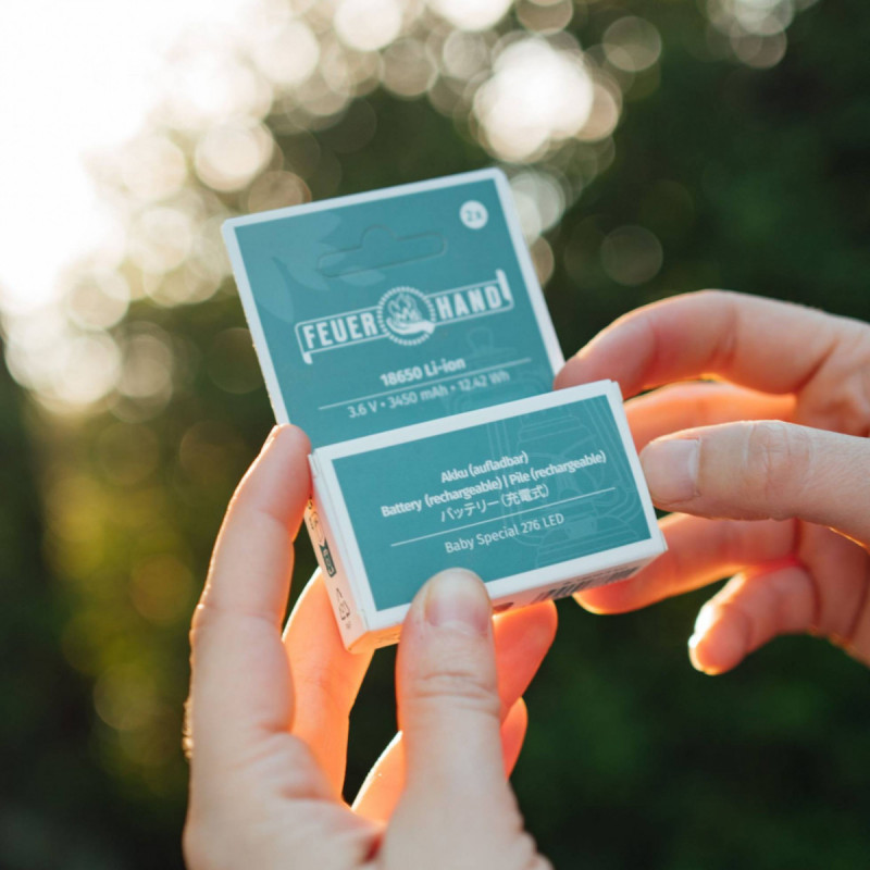 Набор аккумуляторов 18650 Li-Ion 3450 mAh для лампы Feuerhand Baby Special 276 LED (2 шт)