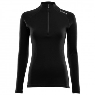 Термокофта жен. Aclima WarmWool 200 Mock Neck W's Jet Black S