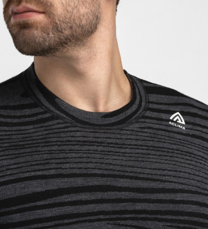 Термокофта муж. Aclima WarmWool 200 Crew Neck M's Black Motion M Термокофта муж. Aclima WarmWool 200 Crew Neck M's Black Motion M