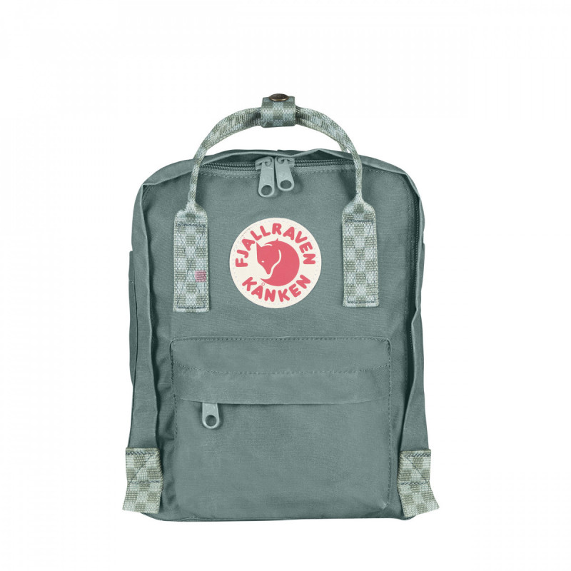 Рюкзак Fjallraven Kanken Mini 7 л Frost Green/Chess Pattern