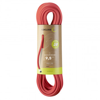 Веревка динамическая Edelrid Eagle Lite Eco Dry 9.5 мм Neon Coral 70 м