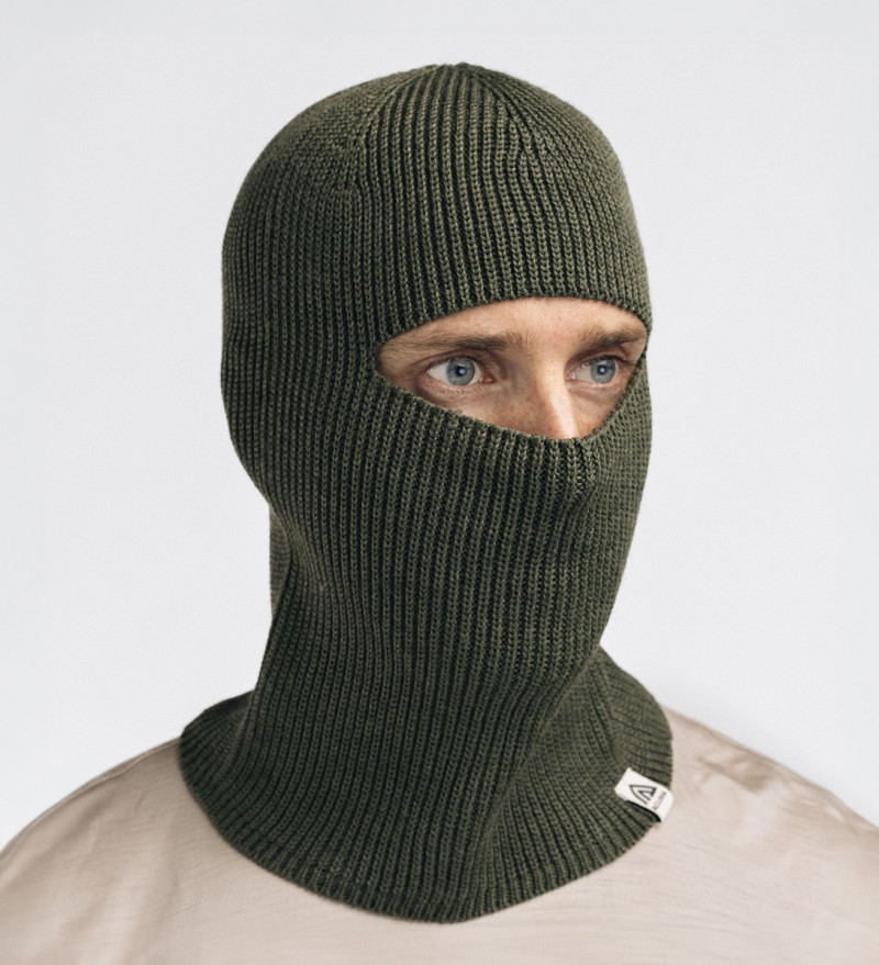 Балаклава-шапка Aclima Flat Knit Balaclava Hat Olive Night OneSize