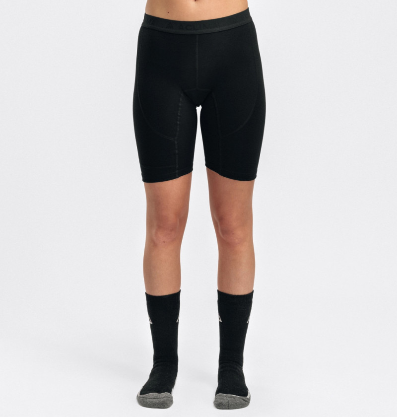 Термотрусы жен. Aclima WarmWool 200 Long Shorts W's Jet Black XS