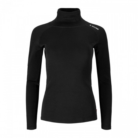 Термокофта жен. Aclima WarmWool 200 Roll Neck W's Jet Black XS