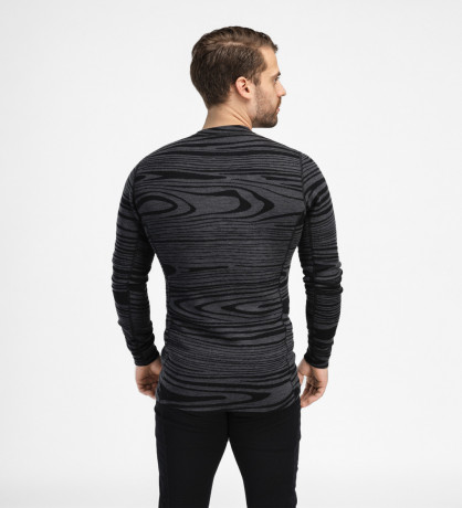 Термокофта муж. Aclima WarmWool 200 Crew Neck M's Black Motion M Термокофта муж. Aclima WarmWool 200 Crew Neck M's Black Motion M