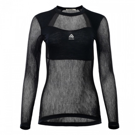 Термокофта жін. Aclima WoolNet Light Crewneck W's Jet Black S