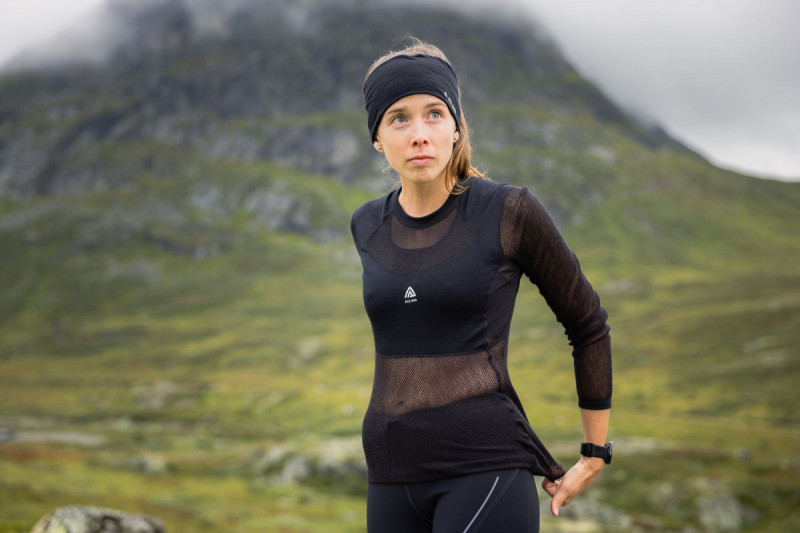 Термокофта жен. Aclima WoolNet Light Crewneck W's Jet Black M