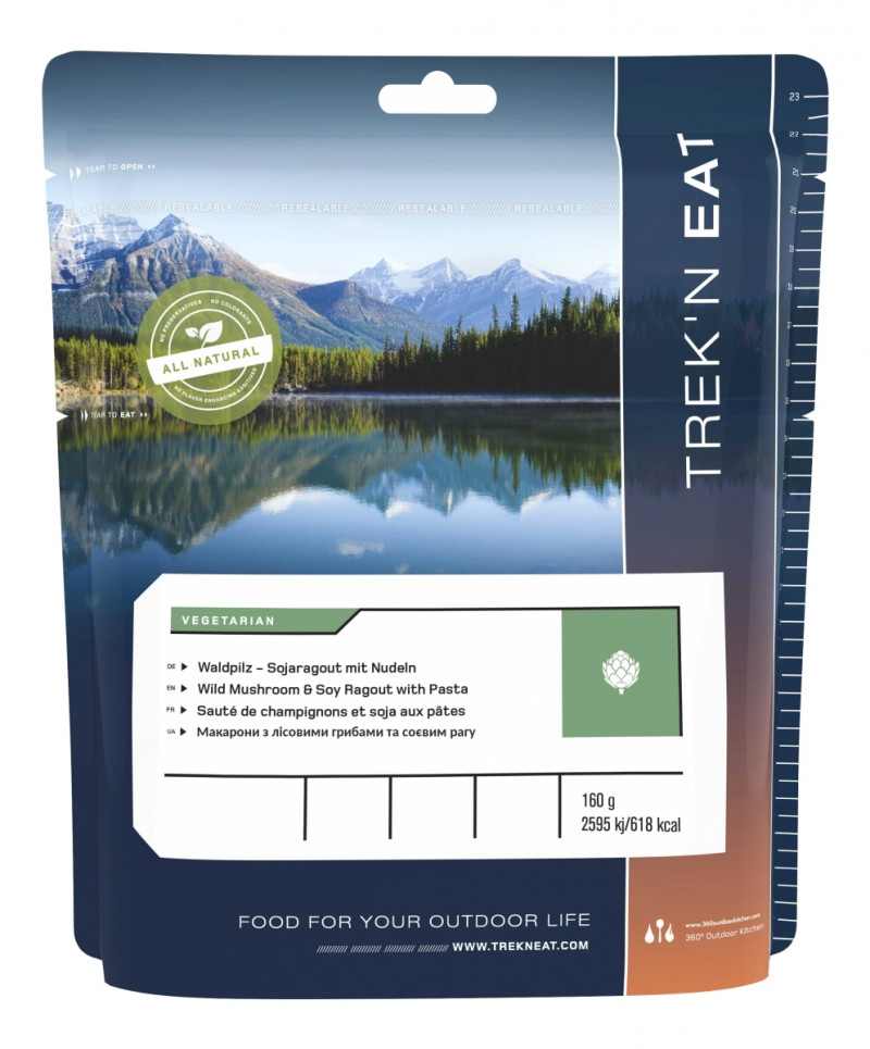 Сублиматы макароны с лесными грибами и соевым рагу Trek'n Eat