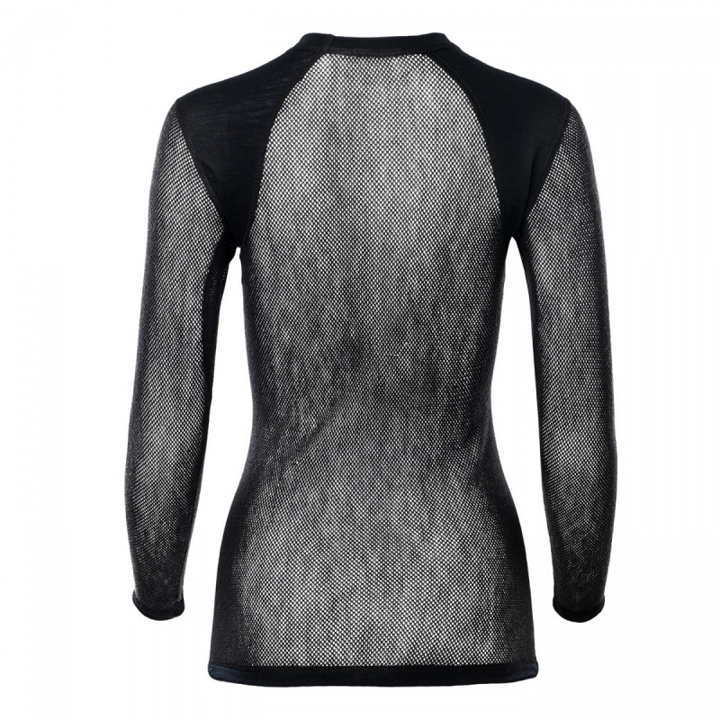 Термокофта жен. Aclima WoolNet Light Crewneck W's Jet Black M