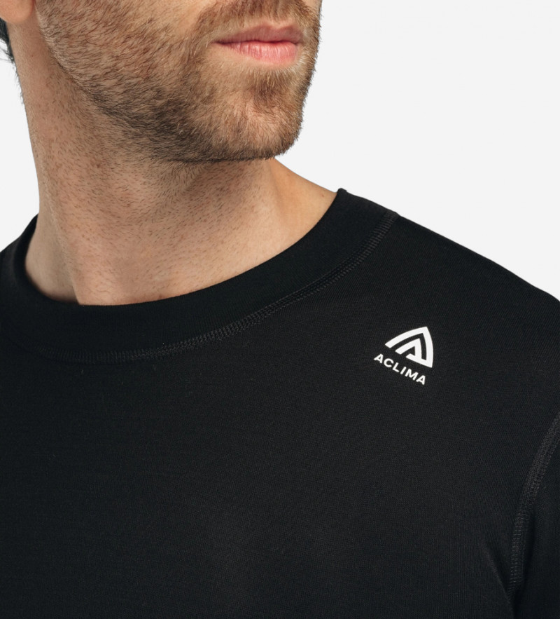 Термокофта чол. Aclima WarmWool Crewneck M's Jet Black L