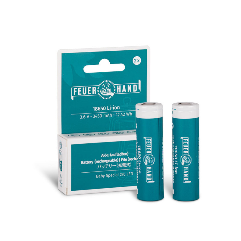 Набор аккумуляторов 18650 Li-Ion 3450 mAh для лампы Feuerhand Baby Special 276 LED (2 шт)