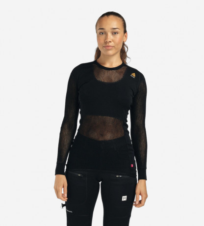 Термокофта жін. Aclima WoolNet 120 Crew Neck W's Jet Black XL