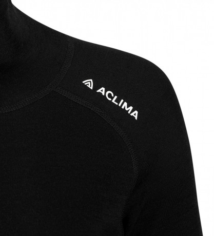 Термокофта жен. Aclima WarmWool 200 Roll Neck W's Jet Black L