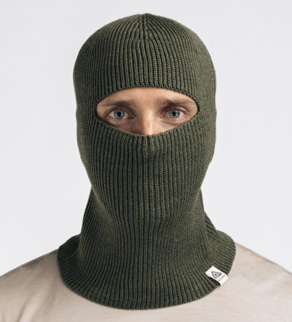 Балаклава-шапка Aclima Flat Knit Balaclava Hat Olive Night OneSize