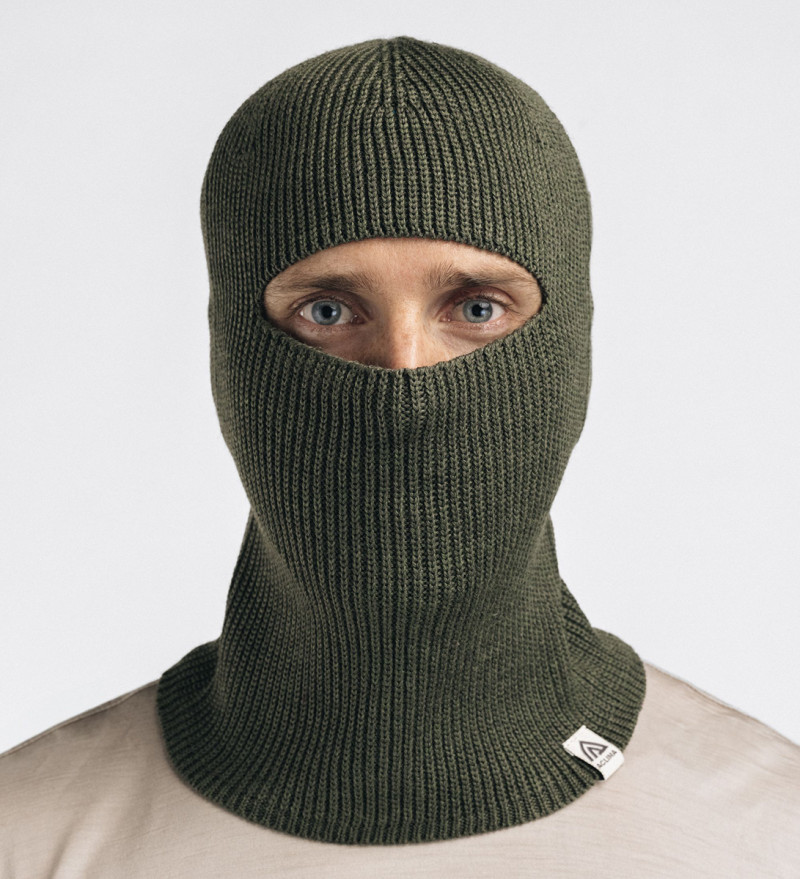 Балаклава-шапка Aclima Flat Knit Balaclava Hat Olive Night OneSize