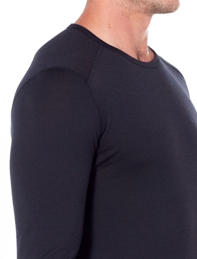 Термокофта муж. Icebreaker 200 Oasis Long Sleeve Crewe Men Black S