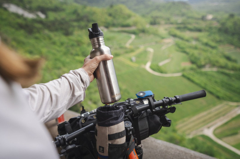 Спортивная бутылка для воды Klean Kanteen Classic Flip Sport 800 мл Brushed Stainless