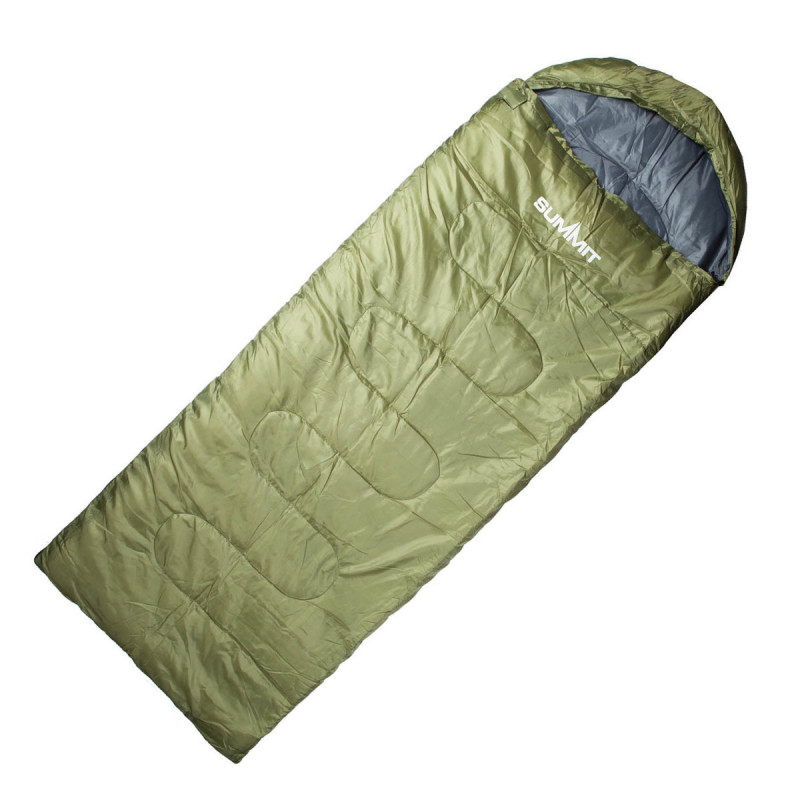Спальный мешок Summit Lite Cowl Зеленый +2 °C Правый
