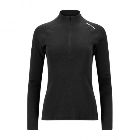 Термокофта-поло жін. Aclima WarmWool Mockneck W's Jet Black M