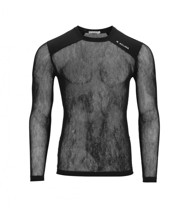 Термокофта муж. Aclima WoolNet Light Crewneck M's Jet Black L