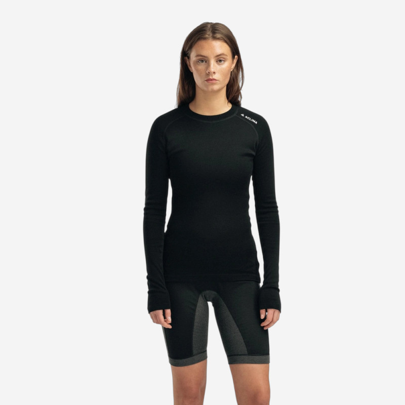 Термокофта жін. Aclima WarmWool Crewneck W's Jet Black L