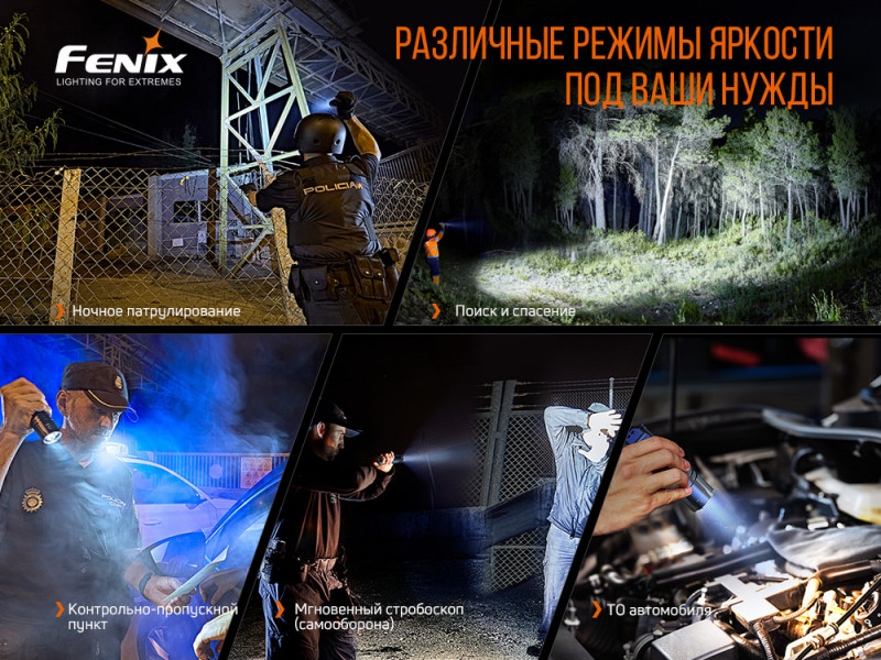 Тактический фонарь Fenix TK35UE V2.0 5000 лм