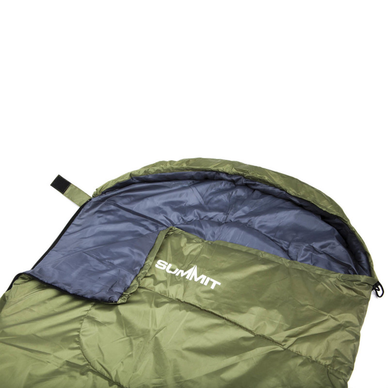 Спальный мешок Summit Lite Cowl Зеленый +2 °C Правый