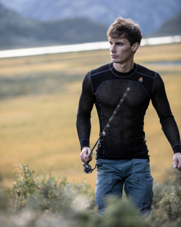 Термокофта муж. Aclima WoolNet 120 Crew Neck M's Jet Black XS