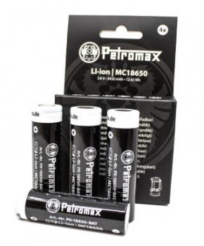 Набор аккумуляторов для лампы Petromax LM500 18650 Li-Ion 3450 mAh 4 шт
