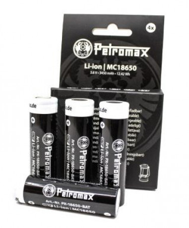 Набор аккумуляторов для лампы Petromax LM500 18650 Li-Ion 3450 mAh 4 шт Набор аккумуляторов для лампы Petromax LM500 18650 Li-Ion 3450 mAh 4 шт