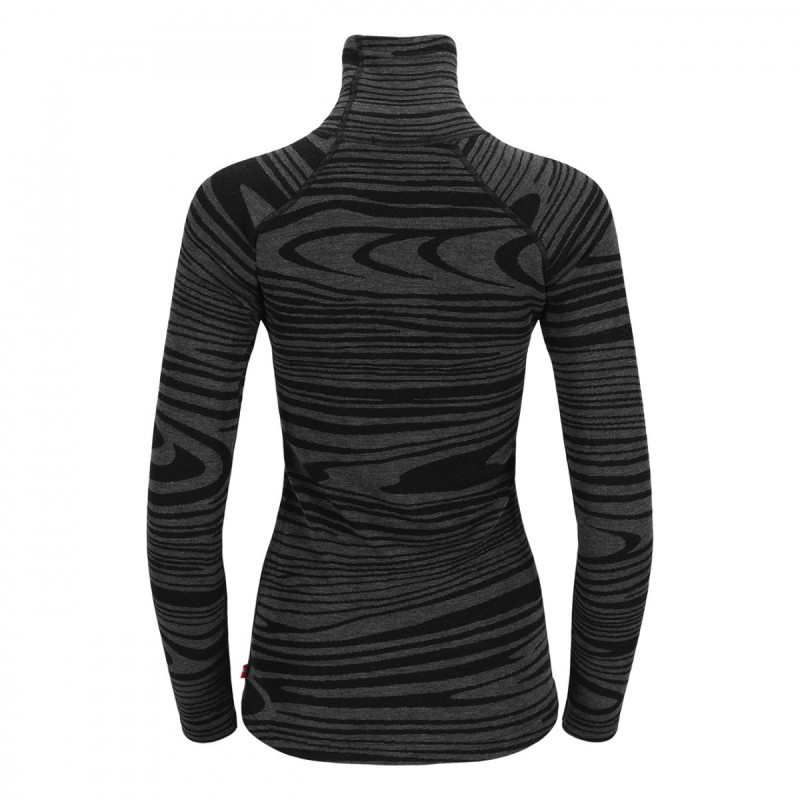 Термокофта жен. Aclima WarmWool 200 Roll Neck W's Black Motion L