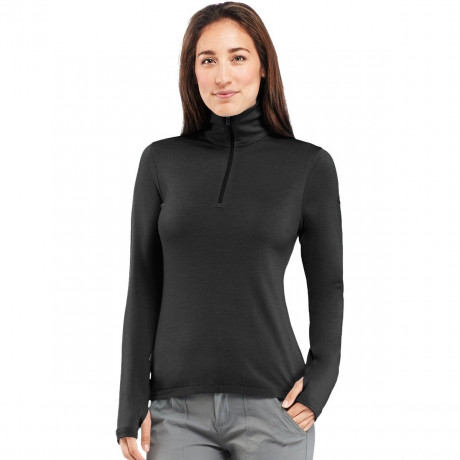 Термокофта жен. Icebreaker 260 Tech Top Long Sleeve Half Zip Women Black M Термокофта жен. Icebreaker 260 Tech Top Long Sleeve Half Zip Women Black M