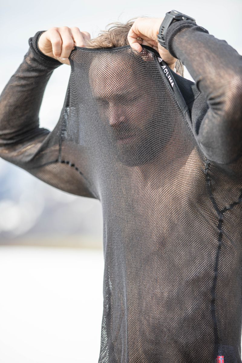 Термокофта муж. Aclima WoolNet Light Crewneck M's Jet Black XL