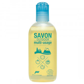 4-в-1: гель для душа, шампунь, средство для стирки и мытья посуды Pharmavoyage Savon Outdoor 100 мл