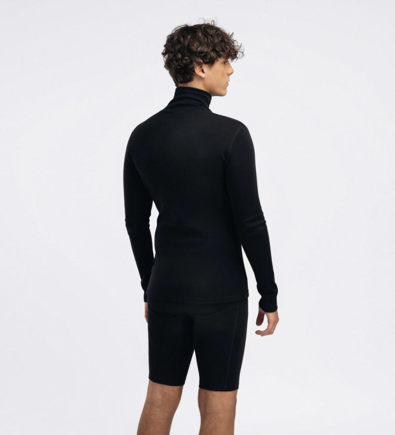Термокофта муж. Aclima WarmWool 200 Roll Neck M's Jet Black XXL
