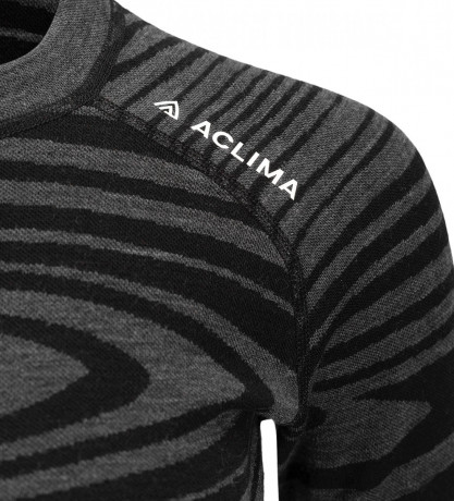 Термокофта жен. Aclima WarmWool 200 Crew Neck W's Black Motion L