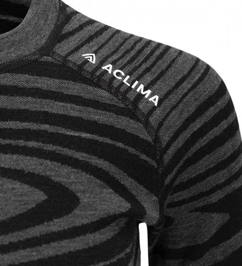 Термокофта жен. Aclima WarmWool 200 Crew Neck W's Black Motion S