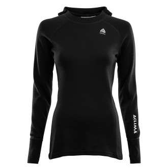 Худи жен. Aclima WarmWool 200 Hood Sweater W's Jet Black M