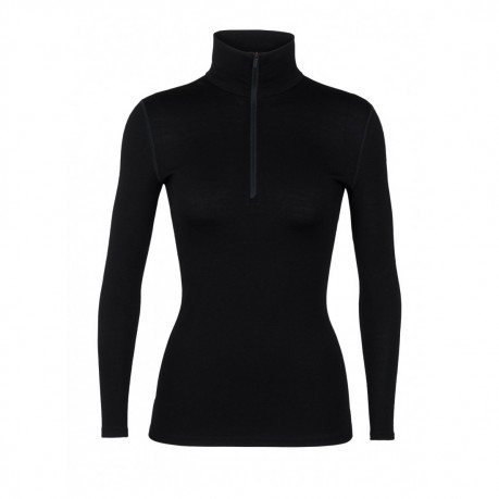 Термокофта жен. Icebreaker 260 Tech Long Sleeve Half Zip Women Black XS Термокофта жен. Icebreaker 260 Tech Long Sleeve Half Zip Women Black XS