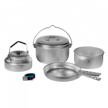 Набор посуды Trangia Camping Set 24 (казанок, кастрюля, сковорода, чайник, крышка, ручка, ремешок)