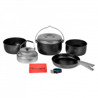 Набор посуды Trangia Camping Set 24-T (казанок, кастрюля, сковорода, чайник, крышка, ручка, ремешок)