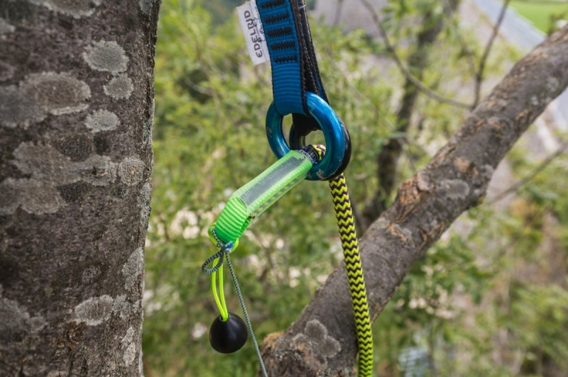 Веревка статическая с наконечником Edelrid Woodpecker Weblink 11.7 мм Violet-Citrus 45 м