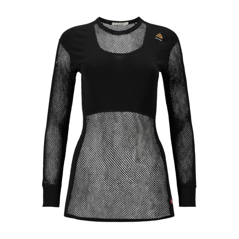 Термокофта жін. Aclima WoolNet 120 Crew Neck W's Jet Black XS