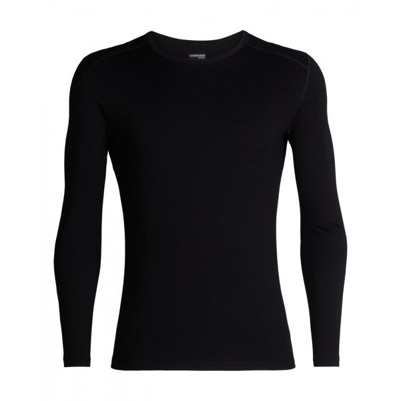 Термокофта муж. Icebreaker 260 Tech Long Sleeve Crewe Men Black M